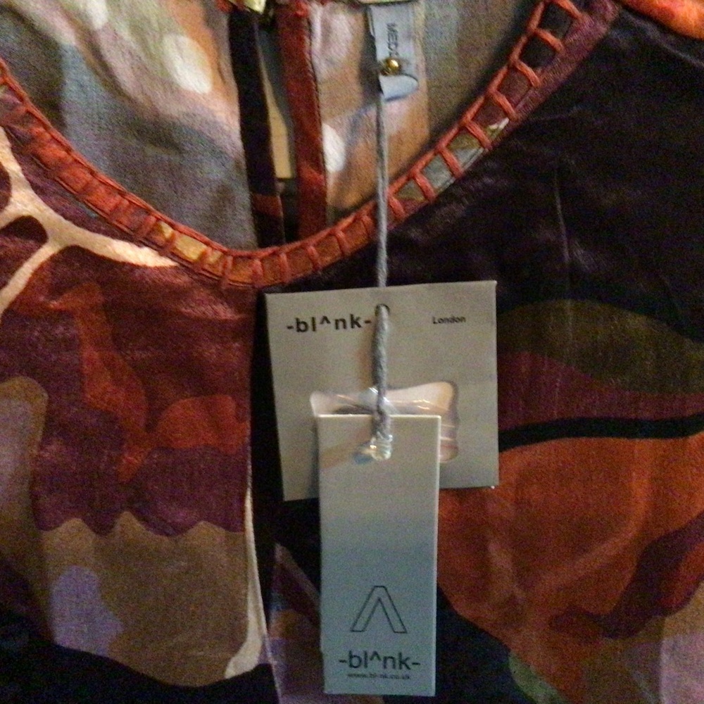 Elegant Multicolor Blouse NWT - Picture 6 of 7